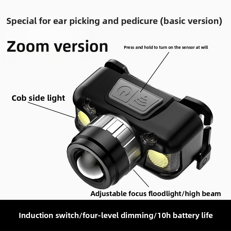 Spotlight Headlamp Special For Cleaning Ear Picking Rechargeable Head-Mounted Work LED High-Brightness Lighting Lamp_voghion.com