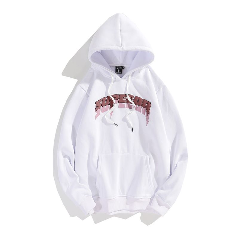 Trendy Oversized Hip Hop Paar Hooded Sweater Nieuwe Letter Print Jas Overlap Pluche Hooded Top_voghion.com