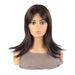 Synthetic Clip-in Ladies Brown Bangs Long Straight Hair High Temperature Silk Chemical Fiber Wigs_voghion.com