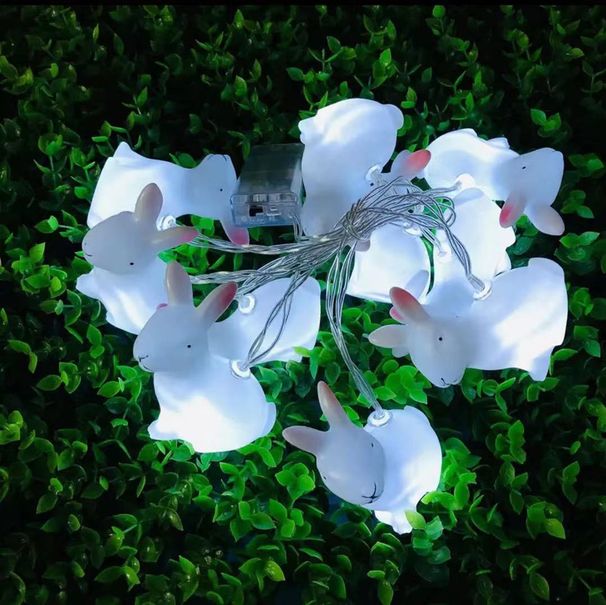 Easter Bunny Light String Children's Room Decorative Light Little White Rabbit Night Light Wholesale Led Light_voghion.com