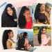 Braziliaanse Remy Human Hair Water Wave Ponytail Extensions Natuurlijk Haarstuk voor Vrouwen_voghion.com