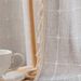 Modern Semi-Sheer Embroidered Curtains For Living Room & Bedroom, Poly-Cotton Blend Light Filtering Drapes In Serene Gray & Sunset Orange, 3 Sizes_voghion.com