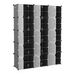 10 Tier 3 Row Shoe Rack Organizer Stackable Free Standing Shoe Storage Shelf Plastic Shoe Cabinet Tower with Transparent Doors for Heels Boots Slipper_voghion.com