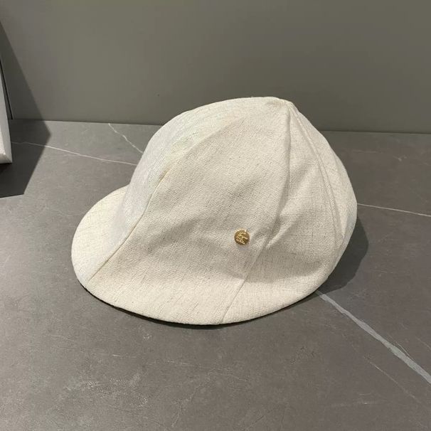 Berretto da pittore versatile, artistico, in cotone e lino, per donna, primavera/autunno, sottile e traspirante_voghion.com