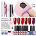 Colle à ongles, vernis à ongles, ensemble combiné, nouveau kit de colle pour photothérapie, colle pailletée, lampe de photothérapie, salon de manucure dédié_voghion.com