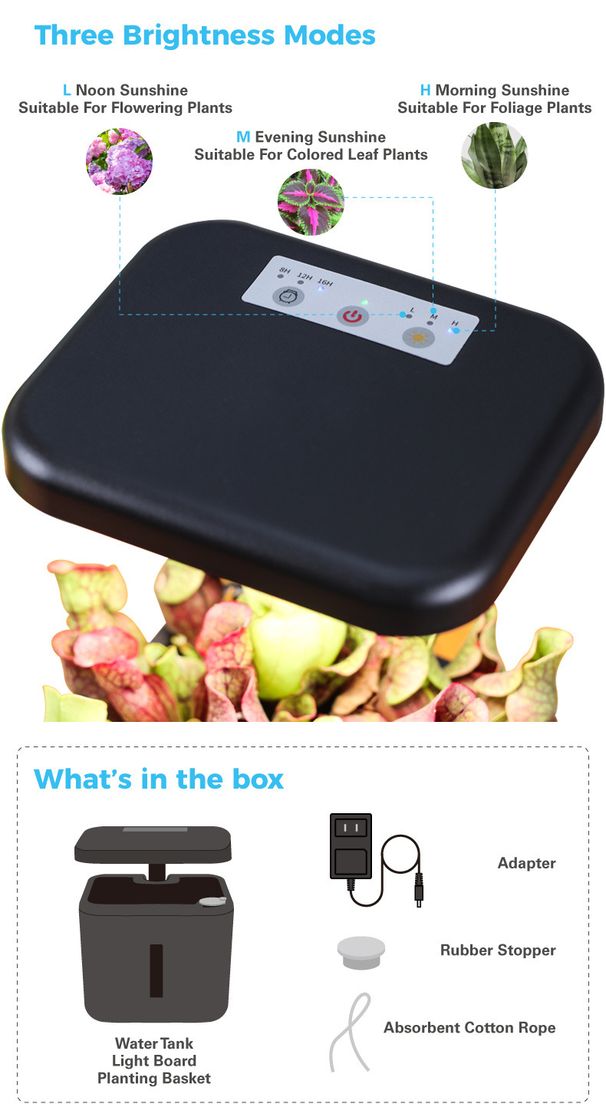 Pametni stroj za sadnju, sadnja sobnih biljaka, svjetlo punog spektra, sadnja povrća, kreativni poklon, poklon_voghion.com
