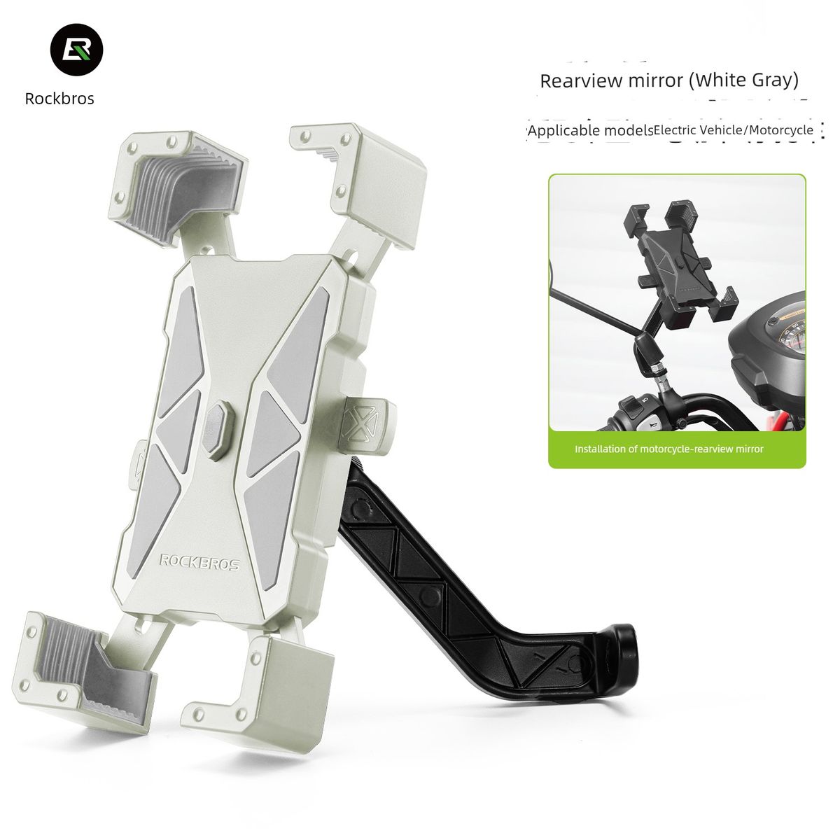 Brother Rock sähköauton moottoripyörän navigointiteline noutopisteeseen ajaminen polkupyörällä ajaminen matkapuhelimen pidike_voghion.com