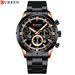 Men's Curren 8355 Multi-Function Analog Watch With Date Display, Water Resistant, Stainless Steel Case, Alloy Strap, Business Style_voghion.com