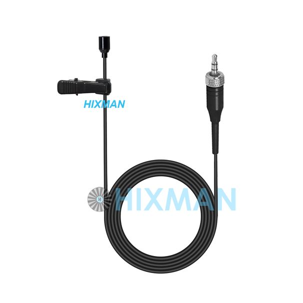 Microfono a condensatore HIXMAN Black LM2-SR OmniDirectiona Lav Lavalier Lapel per Sennheiser Evolution G1 G2 G3 G4 Wireless_voghion.com