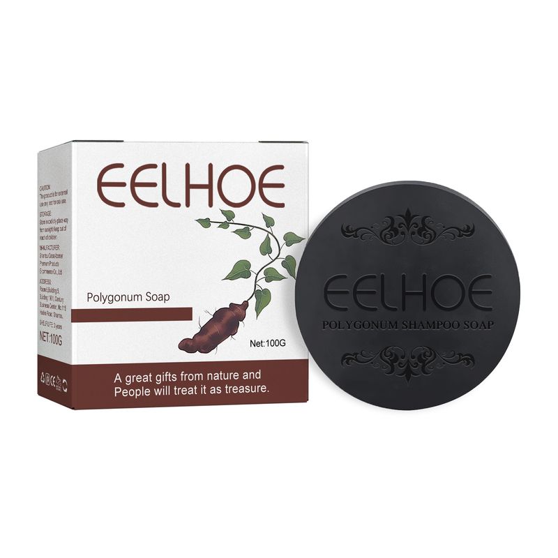 Shampoo sabonete Polygonum multiflorum, shampoo sabonete para cabelos limpos, macios e nutritivos_voghion.com