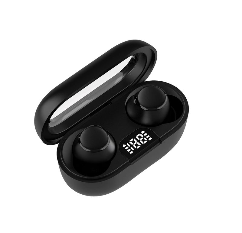 JS106 Bluetooth Headset, Charging Compartment, Transparent Window, In-ear Mini Wireless Headset, Listening To Music And Making Calls_voghion.com