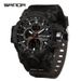 Men's Digital Analog Sport Watch With Multifunction, Waterproof, And LED Backlight For Outdoor Activities Sports Waterproof Men's Electronic Watch_voghion.com