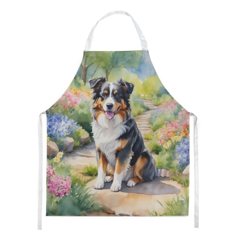 Apron For Large Spring Multico Unisex Men Server Adult Baking Women Cooking Crafts Garden Kitchen Shepherd Australian Gardening_voghion.com