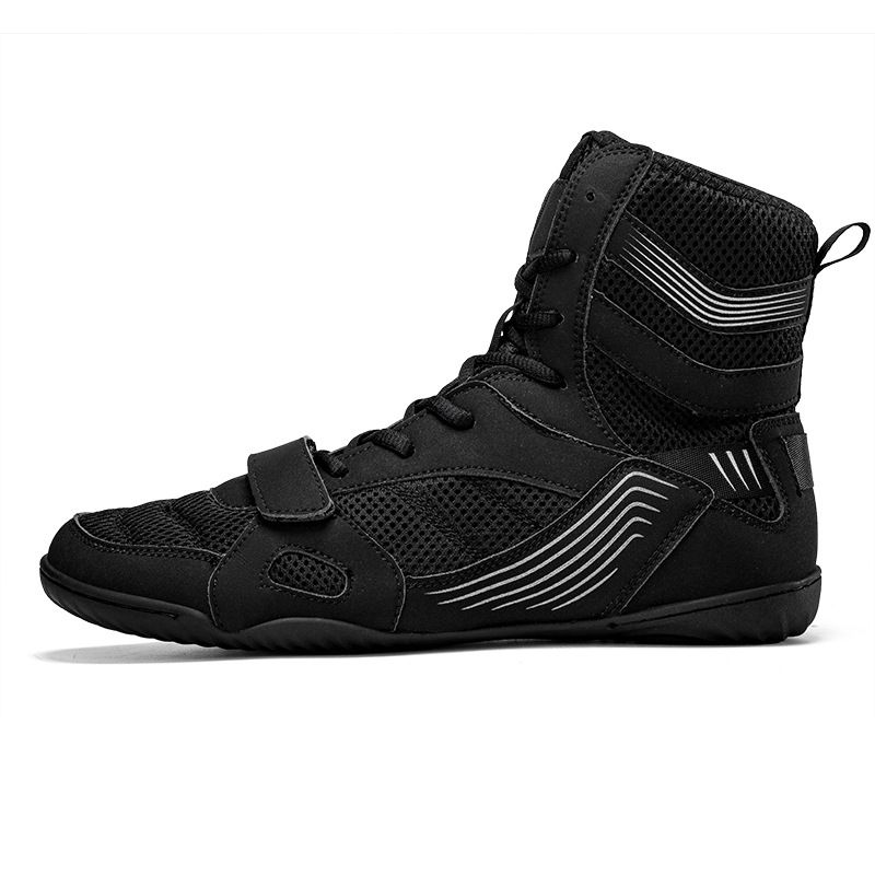 Boxing Shoes Unisex Shoes New Men's And Women's Anti Slip And Anti Fall Boxing Shoes Fighting Training Lightweight And Wear Resistant Wrestling Shoes_voghion.com