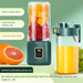 Portable Juicer With Wireless Charging - Small Household Fully Automatic Fruit Vegetable Fresh Juice Maker Cup_voghion.com