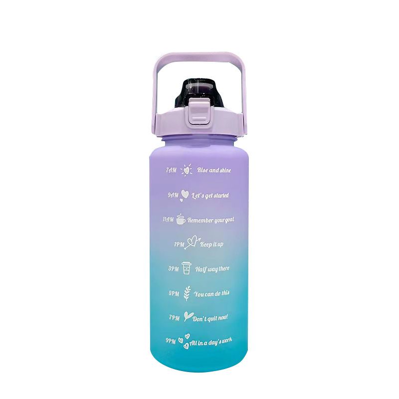 Botella de agua deportiva de verano para mujer, de alta belleza, para fitness, portátil, de plástico_voghion.com