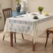 Vintage Crochet Tablecloth – 41% Polyester 59% Cotton Blend, Rectangular Lace Cover With Geometric Diamond Pattern (Multiple Sizes & Colors)_voghion.com