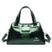 Women's New Single Shoulder Soft Crossbody Middle-aged Mom Patent Leather Handbag Boston Bag_voghion.com