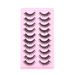 Eyelashes Set New 10 Pairs Of Thick False Eyelashes Three Dimensional Curling Fluffy Trumpet Shaped Cat Eye Tail Lengthened Eyelashes_voghion.com