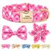 Personalized Printed Collar, Dog Necklace, Cute Bow, Flower, Identification Collars Pets, Anti-Lost For Small And Large By PawParty Store_voghion.com