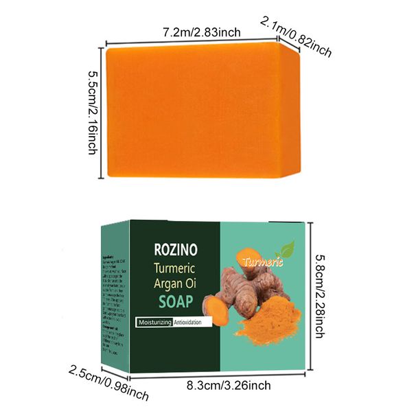 Curcuma pour hydrater la peau, nettoyage en profondeur doux et non irritant, savon nettoyant pour les mains_voghion.com
