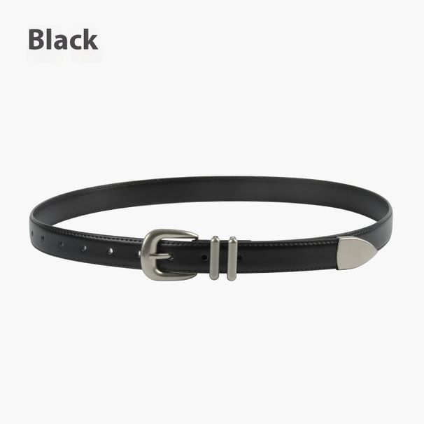 New 2023 Women's Genuine Leather Cowhide Pants With Versatile Belt And Casual Jeans For Women_voghion.com