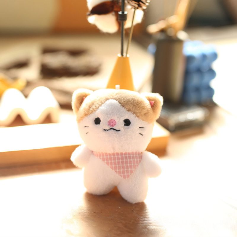 Soft Plush Cat Adorable Keychain Cute Cat Bag Charm Fluffy Pendant Cat Doll_voghion.com