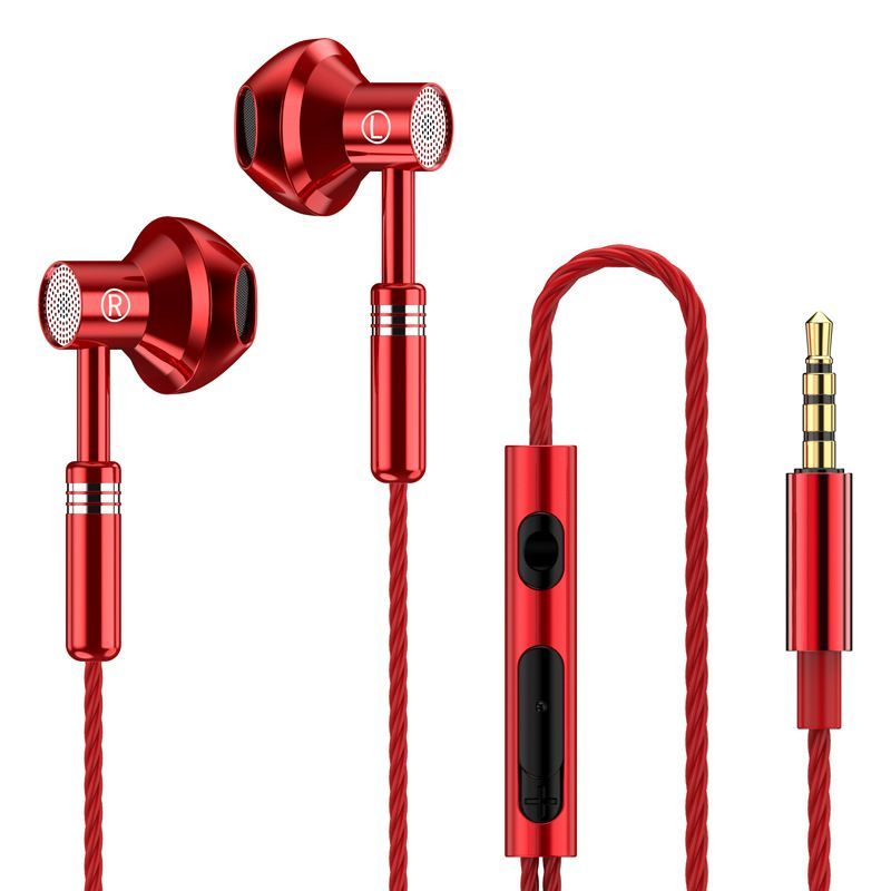 Headphon Headset 9D Stereo Earphones Mic In-ear Wired Headphones Bass Wire Earphon Earbud Phone Headset With Microphone_voghion.com