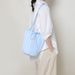 Women's Striped Canvas Bag Bucket Bag_voghion.com