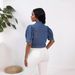 Real Shot Independent Station New Short Sleeve Denim Jacket Women Puff Sleeve Short_voghion.com