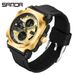 Men's Digital Analog Sports Watch With Multi-Function, Waterproof, LED Backlight, Dual Time, Stopwatch, Alarm, And Date Display Waterproof Watch_voghion.com