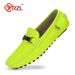 YRZL Men's Handmade PU Leather Casual Driving Flats Slip-on Urious Comfortable Mocasines White Loafer Shoes Men_voghion.com