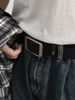Perforation-Free Belt Men's Universal Simple Non-Perforated Belt Jeans Belt Fashion Belt_voghion.com