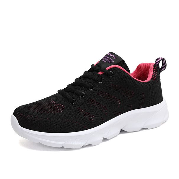 Women's mesh breathable sports women's casual anti slip soft sole running shoes, lightweight travel shoes_voghion.com