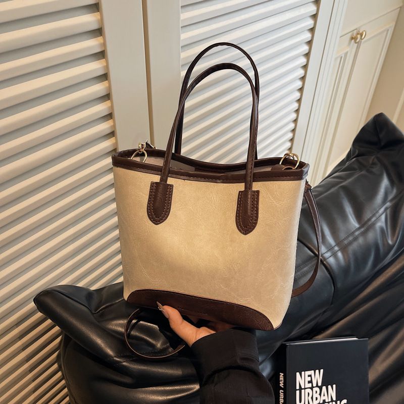 Dámská taška do kyblíku Módní temperament Dojíždění do práce Cestovní vědro Velkokapacitní taška přes rameno Crossbody taška Žena_voghion.com