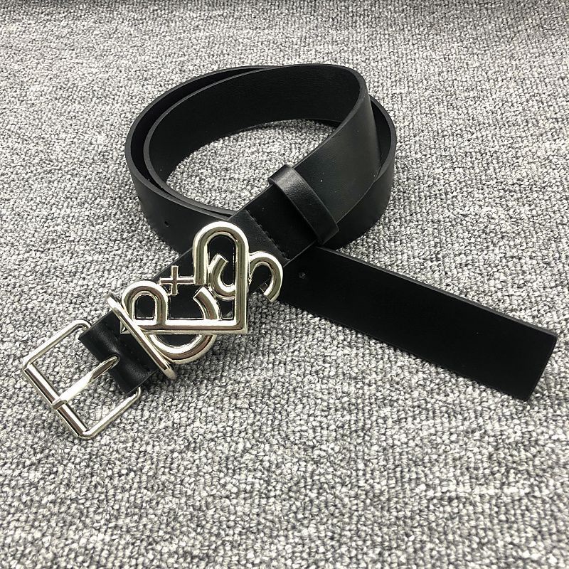 Primavera/Estate Nuova Lettera d'Amore Fibbia a Croce Cintura in Pelle Piccola e Popolare Accessori Moda alla Moda Instagram da Donna_voghion.com