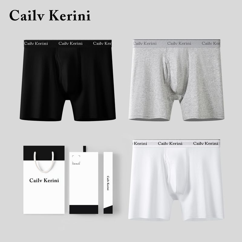 ​​Men's Cotton Boxer Briefs - Anti-Chafing, Breathable & Comfortable Underwear For Sports & Daily Wear (3-Pack, Multiple Color Options, Sizes L-4xl)​​_voghion.com