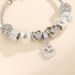 Pan's Crystal With Hollow Heart And Diamond Inlay DIY Handmade Large Hole Bead Detachable Bracelet_voghion.com