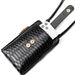 PU leather ladies shoulder bag snake pattern small square bag_voghion.com