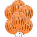 Set di palloncini in lattice premium da 12 pollici a tema animali - Disegni con teste di tigre, mucca, zebra e cervo con impronte di zampe - Colori vivaci per feste e decorazioni_voghion.com