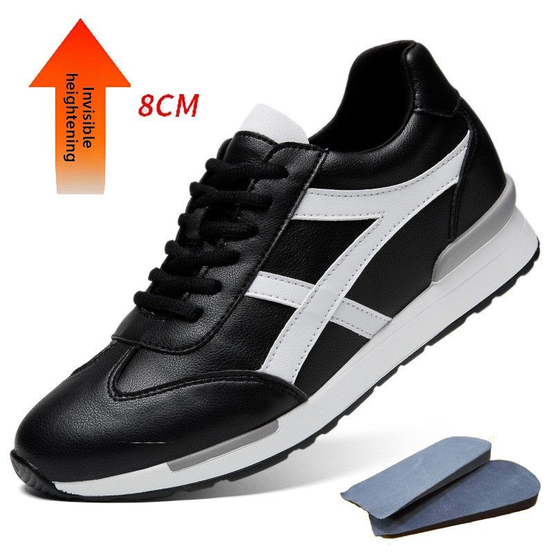 Scarpe con rialzo interno invisibile Spiritual Guy Forrest Gump Scarpe da uomo con lacci, scarpe casual da uomo_voghion.com