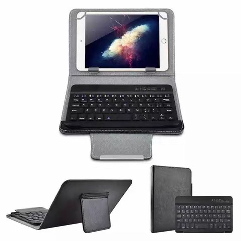 7 inç 10 inç 11 inç Dört Kancalı iPad Kılıfı Çıkarılabilir Manyetik Klavye Kapağı Evrensel Tablet_voghion.com