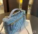 Damen Box Designer Top Griff Vanity Tote Bag Denim Kette Diagonal Schulter Make-up Caid Lippenstift Halter Mini_voghion.com