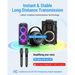 Sistema dinamico wireless portatile con 3 batterie per microfono per canto vocale Microfono ricaricabile_voghion.com