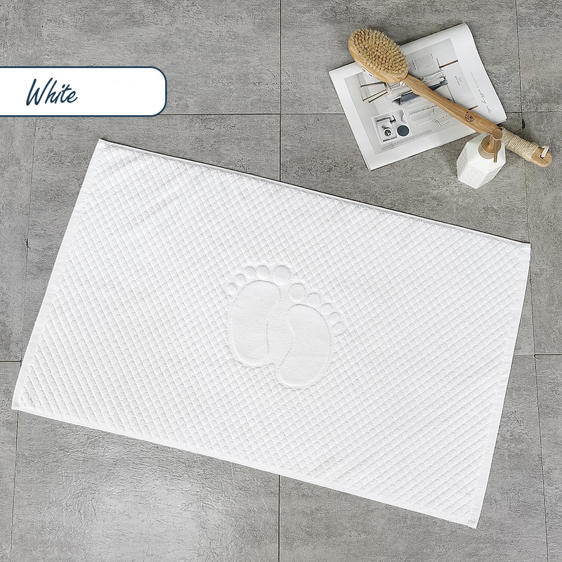 ​Luxury Hotel Bath Mat - 350g Jacquard Weave, Extra Thick & Super Absorbent (Non-Slip Bathroom Floor Mat)​​_voghion.com