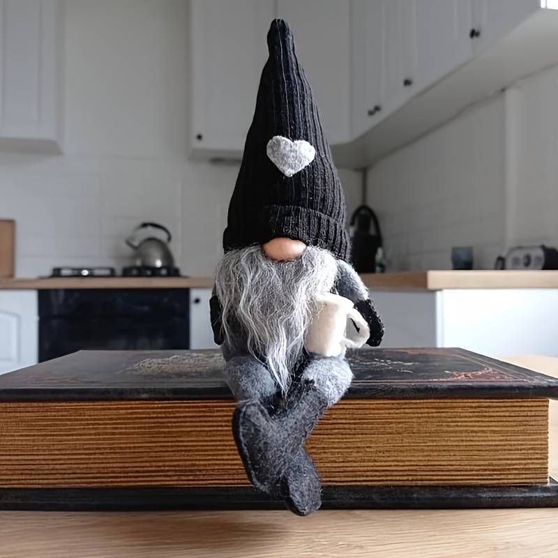 Perfect Home Decoration And Back To School Gift - 1pc Cute Coffee Gnome Plush Doll_voghion.com