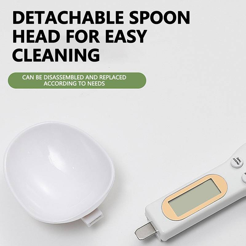Balance de cuisine numérique avec cuillère, écran LCD, précision de 0,1 g à 500 g, fonctionne sur piles, pile bouton non rechargeable, fonctionne sur piles, convient pour l'entretien automobile, la cuisine, la pâtisserie et le contrôle des portions (pile non incluse)._voghion.com