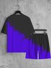 3D Digital Printed Men's Casual Short Sleeve And Shorts Set_voghion.com
