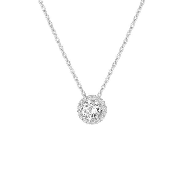 Collana con zircone geometrico, design di nicchia semplice e versatile, ciondolo femminile, collana con zircone dell'amore_voghion.com