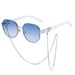 Fashion item chain sunglasses female polygon sunglasses female_voghion.com